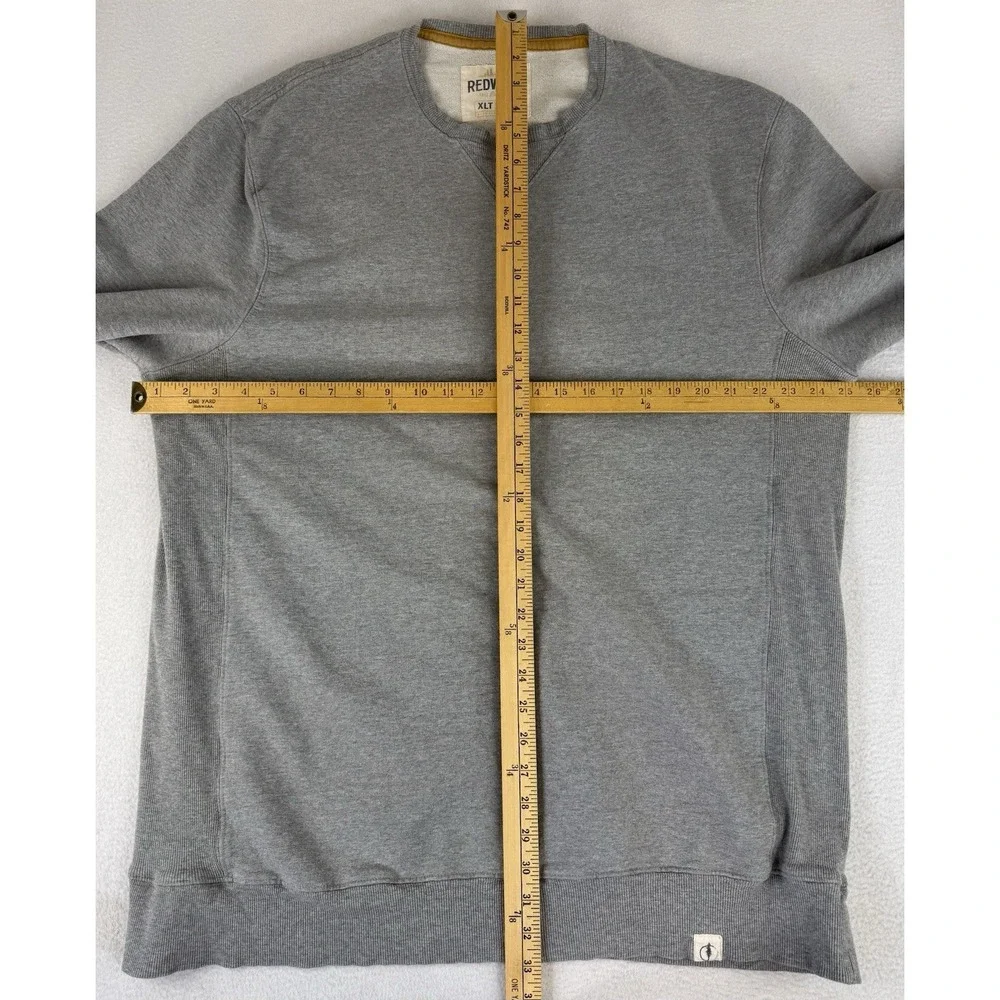 Redwood Tall Outfitters Crewneck Sweater Mens XLT‎ Extra Large Tall Cotton Gray